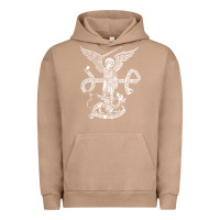 Pigment Burro st michael archangel catholic angel defend us Urban Hoodie - ArtChic