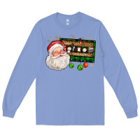 Colony Blue santa cassette Long Sleeve Tee - FaDigitalArtStudio