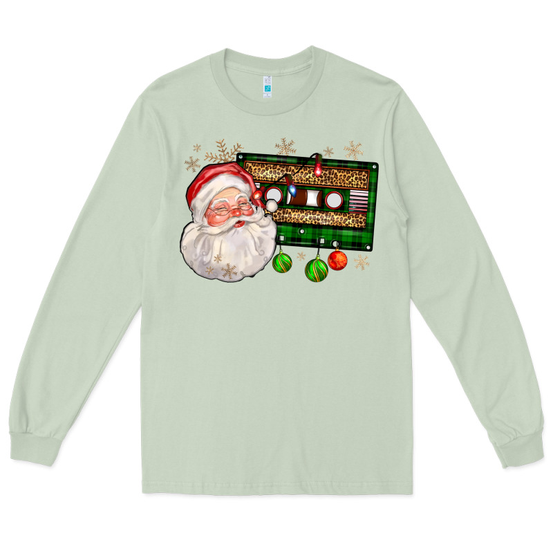 Santa Cassette Long Sleeve Tee by FaDigitalArtStudio | Teevron