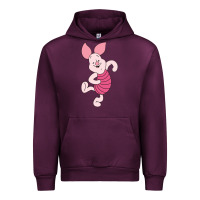 Mauve Wine piglet Urban Hoodie - ArtChic