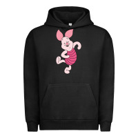 Pigment Black piglet Urban Hoodie - ArtChic