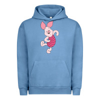 Pigment Pebble Blue piglet Urban Hoodie - ArtChic