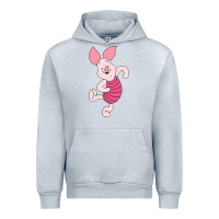 Heather Grey piglet Urban Hoodie - ArtChic