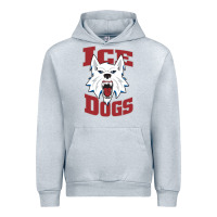 Heather Grey Fairbanks Ice Dogs Urban Hoodie - ArtChic