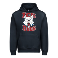 Navy Fairbanks Ice Dogs Urban Hoodie - ArtChic
