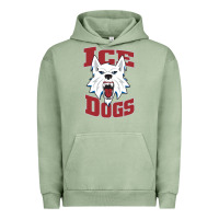 Pigment Oil Green Fairbanks Ice Dogs Urban Hoodie - ArtChic
