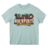 Small Town Big Spirit Baseball Heavy Core Tee | Teevron