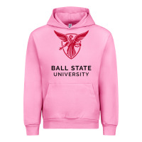 Fuchsia Pink ball.state.university.merch Urban Hoodie - ArtChic