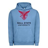 Pigment Pebble Blue ball.state.university.merch Urban Hoodie - ArtChic