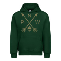 Forest Green pacific northwest mountain  cool pnw pacific northwest t shirt Urban Hoodie - ArtChic