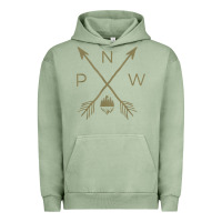 Pigment Oil Green pacific northwest mountain  cool pnw pacific northwest t shirt Urban Hoodie - ArtChic
