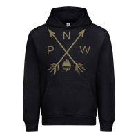 Black pacific northwest mountain  cool pnw pacific northwest t shirt Urban Hoodie - ArtChic
