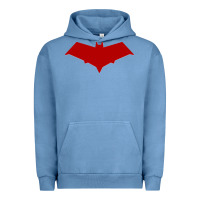 Pigment Pebble Blue red hood Urban Hoodie - ArtChic