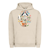 Pigment French Oak Puffin Rock gift for fans puffin rock characters Urban Hoodie - ArtChic