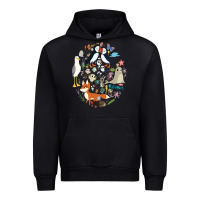 Black Puffin Rock gift for fans puffin rock characters Urban Hoodie - ArtChic