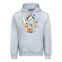 Heather Grey Puffin Rock gift for fans puffin rock characters Urban Hoodie - ArtChic