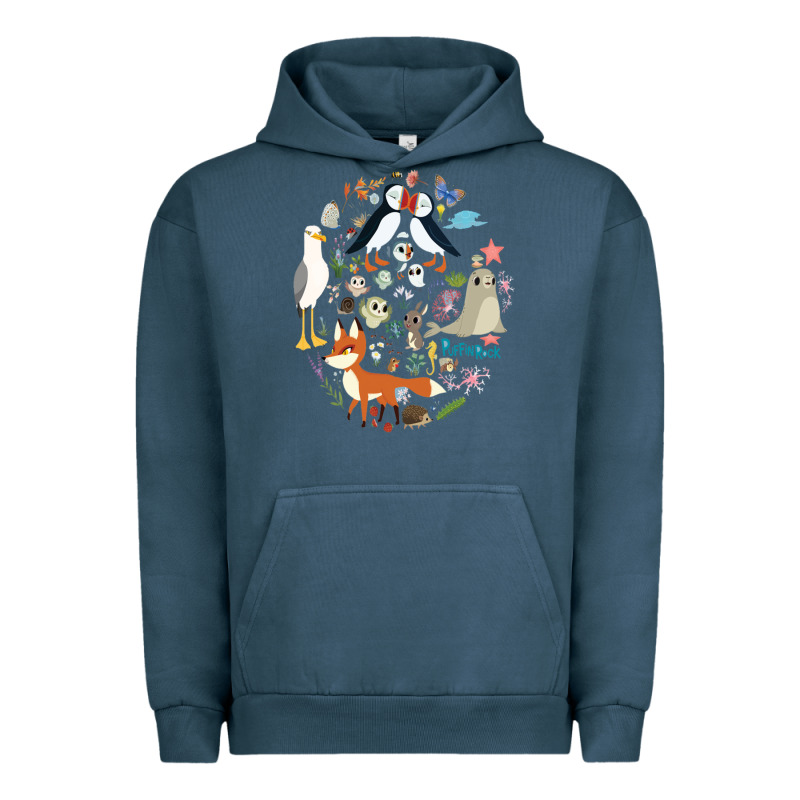 Puffin Rock Gift For Fans Puffin Rock Characters Urban Hoodie by ArtChic | Teevron