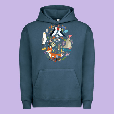 Puffin Rock Gift For Fans Puffin Rock Characters Urban Hoodie Designed By Artchic