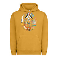 Pigment Peanut Butter Puffin Rock gift for fans puffin rock characters Urban Hoodie - ArtChic
