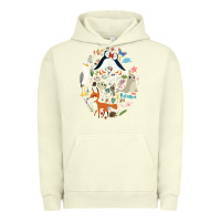 Pigment Pistachio Puffin Rock gift for fans puffin rock characters Urban Hoodie - ArtChic