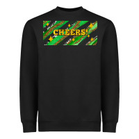 Black leopar and cowhide with cheers Heavyweight Sweatshirt - AdoDesignShop