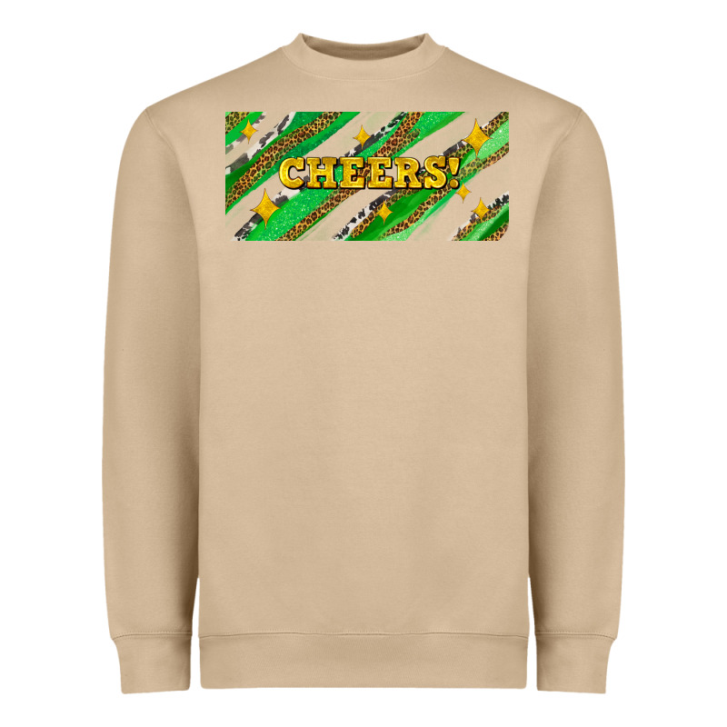 Leopar And Cowhide With Cheers Heavyweight Sweatshirt by AdoDesignShop | Teevron