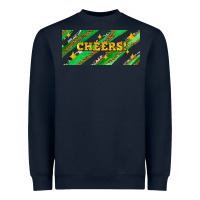 Navy leopar and cowhide with cheers Heavyweight Sweatshirt - AdoDesignShop