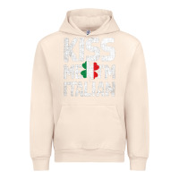 Sandshell Kiss Me I'm Italian Urban Hoodie - ArtChic