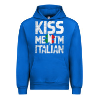 Cobalt Kiss Me I'm Italian Urban Hoodie - ArtChic
