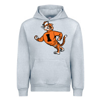 Heather Grey Vintage Walking Angry Tiger Idaho State Urban Hoodie - ArtChic
