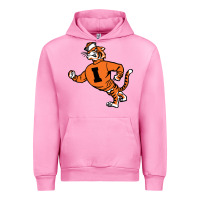 Fuchsia Pink Vintage Walking Angry Tiger Idaho State Urban Hoodie - ArtChic