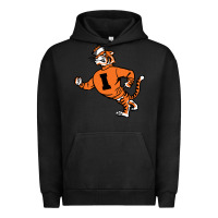 Pigment Black Vintage Walking Angry Tiger Idaho State Urban Hoodie - ArtChic