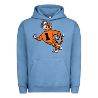 Pigment Pebble Blue Vintage Walking Angry Tiger Idaho State Urban Hoodie - ArtChic