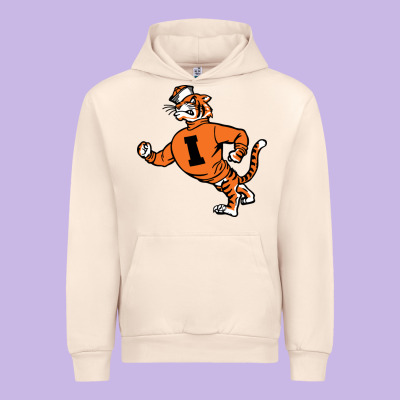Vintage Walking Angry Tiger Idaho State Urban Hoodie Designed By Artchic