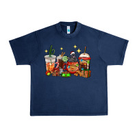 Navy Christmas coffee cups with Labrador Urban Heavy Tee - RanaPortraitStore