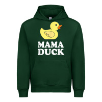 Forest Green mama duck t shirt funny mother bird gift Urban Hoodie - ArtChic