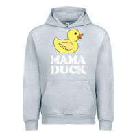 Heather Grey mama duck t shirt funny mother bird gift Urban Hoodie - ArtChic