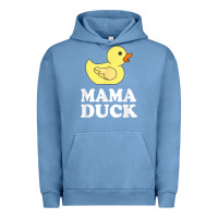Pigment Pebble Blue mama duck t shirt funny mother bird gift Urban Hoodie - ArtChic