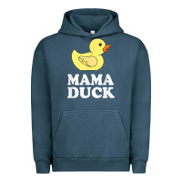 Pigment Midnight Navy mama duck t shirt funny mother bird gift Urban Hoodie - ArtChic
