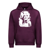 Mauve Wine dolly parton distressed photo Urban Hoodie - ArtChic