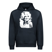 Navy dolly parton distressed photo Urban Hoodie - ArtChic