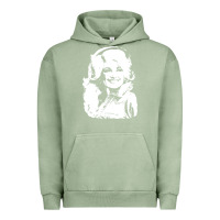 Pigment Oil Green dolly parton distressed photo Urban Hoodie - ArtChic