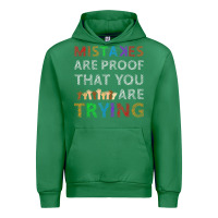 Emerald mistakes are proof that you are trying teacher inspirational t shirt Urban Hoodie - StudioElite