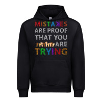 Black mistakes are proof that you are trying teacher inspirational t shirt Urban Hoodie - StudioElite