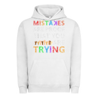Pigment Lunar Rock mistakes are proof that you are trying teacher inspirational t shirt Urban Hoodie - StudioElite