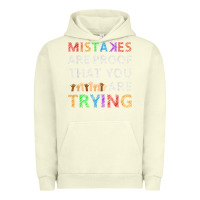 Pigment Pistachio mistakes are proof that you are trying teacher inspirational t shirt Urban Hoodie - StudioElite