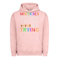 Pigment Salmon mistakes are proof that you are trying teacher inspirational t shirt Urban Hoodie - StudioElite