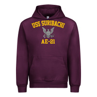 Mauve Wine uss suribachi ae 21 t shirt Urban Hoodie - StudioElite
