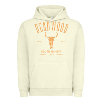 Pigment Pistachio deadwood south dakota usa vintage distressed style design long sleeve Urban Hoodie - StudioElite