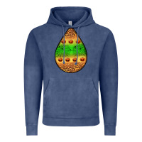 Vintage Denim halloween pumpkin teardrop Vintage Hoodie - BundleAndBundleShop